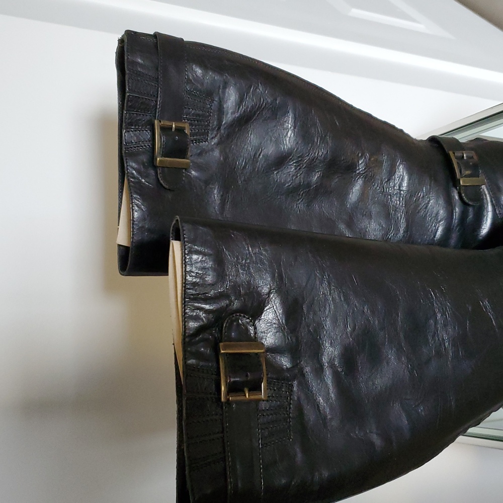 LOVE David & Richard women’s Black Leather boots Made In Italy Size 40 (10)NWOB - Picture 4 of 11